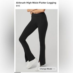 Alo, Airbrush High-Waist Flutter Legging, Size S